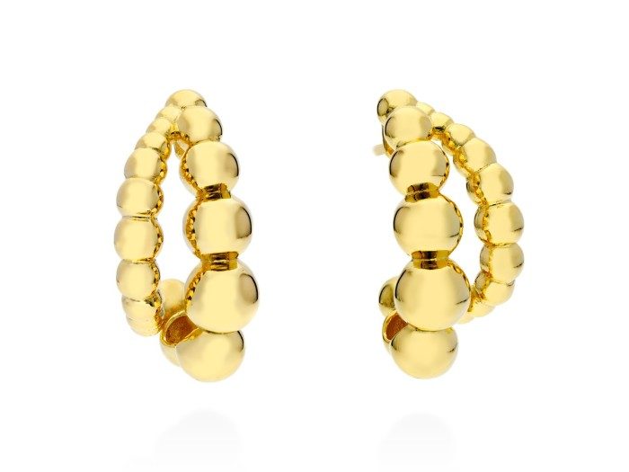 Pendientes de plata aro doble