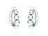 Earrings Pompe doble  in silver