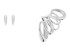 Earrings Gloss maxi  in silver