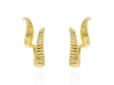 Earrings Eclat doble  in silver