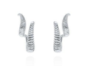 Ohrringe Eclat doble  in silber