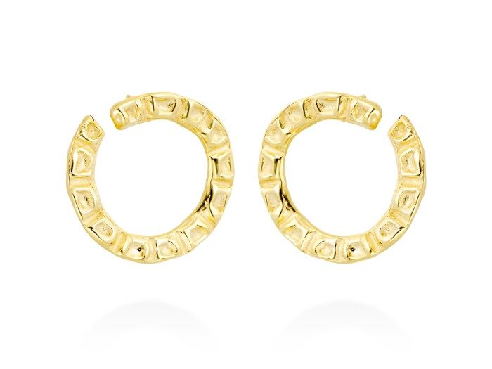 Earrings Vernissage  in golden silver