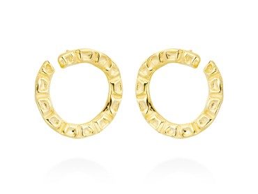 Earrings Vernissage  in golden silver