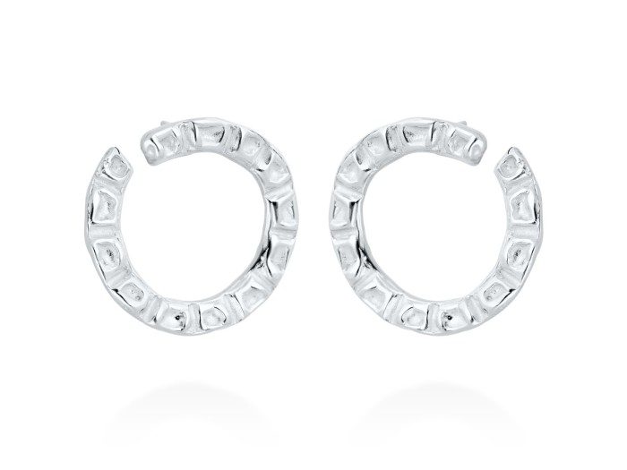 Earrings Vernissage  in golden silver