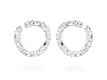 Earrings Vernissage  in golden silver