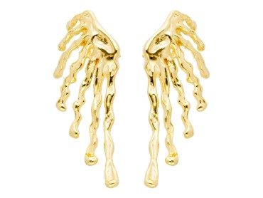 Earrings Vernissage maxi  in golden silver