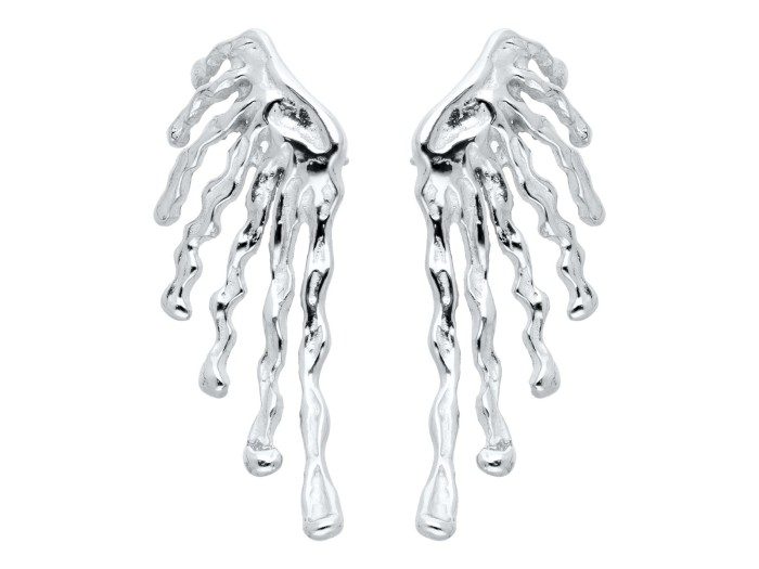 Earrings Vernissage maxi  in golden silver