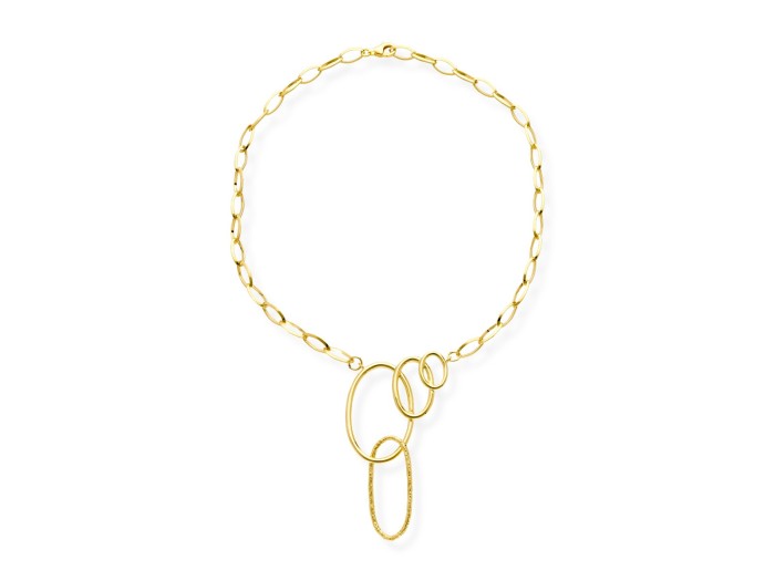 Necklace  Aix  in golden silver