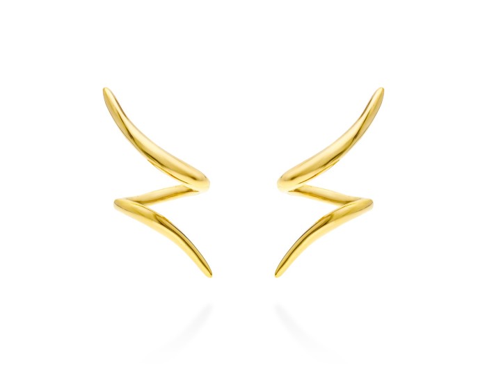 Pendientes de plata trepador