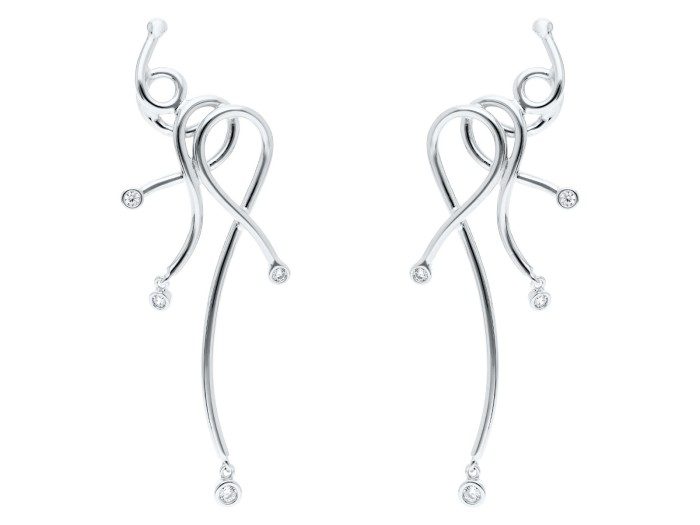 Kletterohrringe Mistral XL  in silber vergoldet