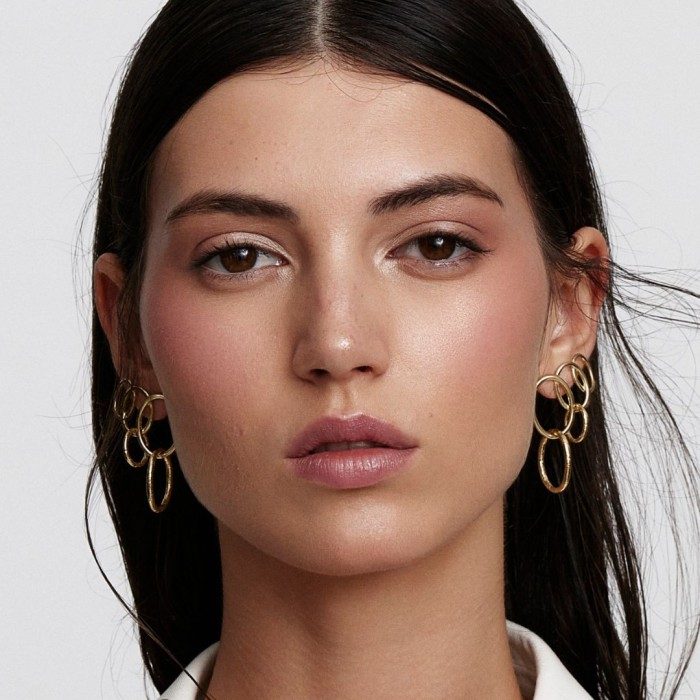 Earrings Aix  in golden silver