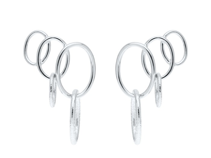Earrings Aix  in golden silver