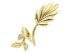Ring PALMA  in golden silver