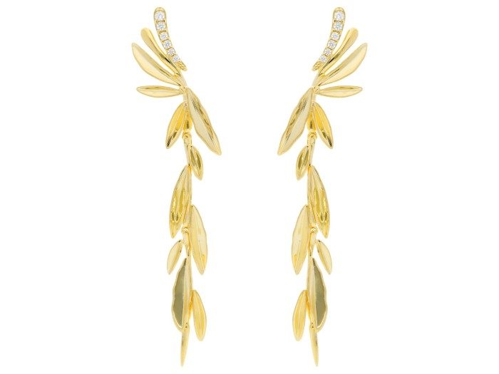Earrings Venice  in golden silver