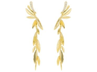 Earrings Venice  in golden silver