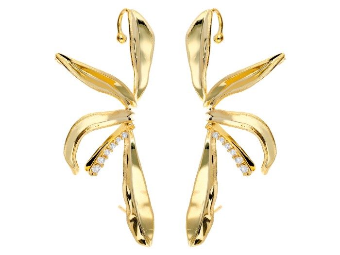 Pendientes de plata Maxi con circonitas blancas