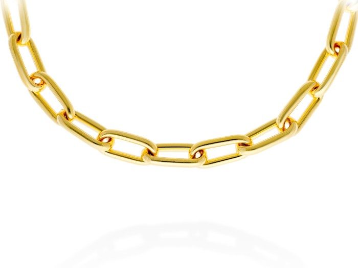 Choker de plata con eslabones