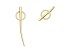Earrings Reims trepador  in golden silver