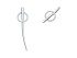 Earrings Reims trepador  in golden silver
