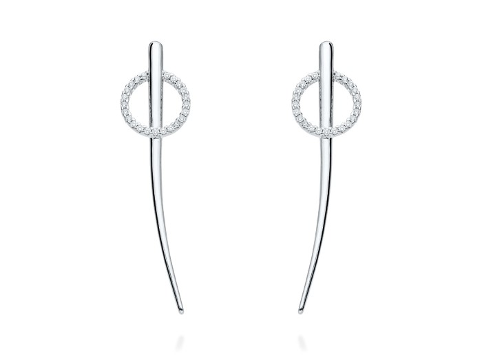 Earrings Reims  in golden silver