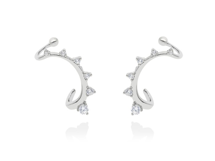 Earrings Doux  in golden silver