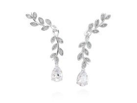 Pendientes de plata trepador hiedra