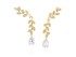 Pendientes de plata trepador hiedra