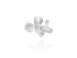 Ohrclip Guipur mini  in silber