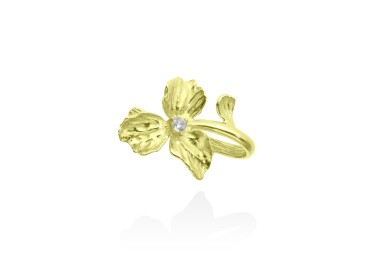 Earcuff de plata flor