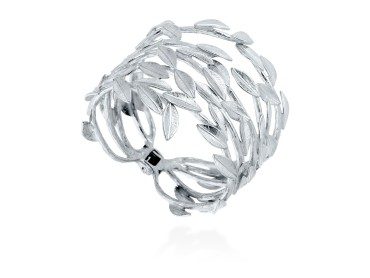 Brazalete de plata hiedra