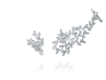 Earrings Chantilly XL  in silver