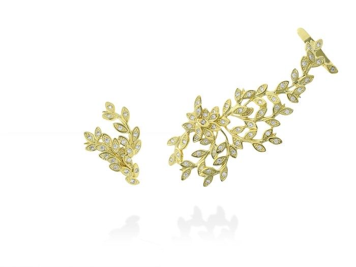 Earrings Chantilly XL  in silver