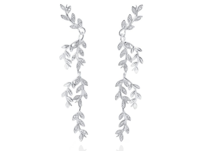Earrings HIEDRA  in golden silver