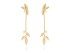 Pendientes de plata largos hiedra