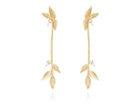 Earrings VERONICA  in golden silver