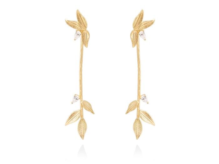 Earrings VERONICA  in golden silver