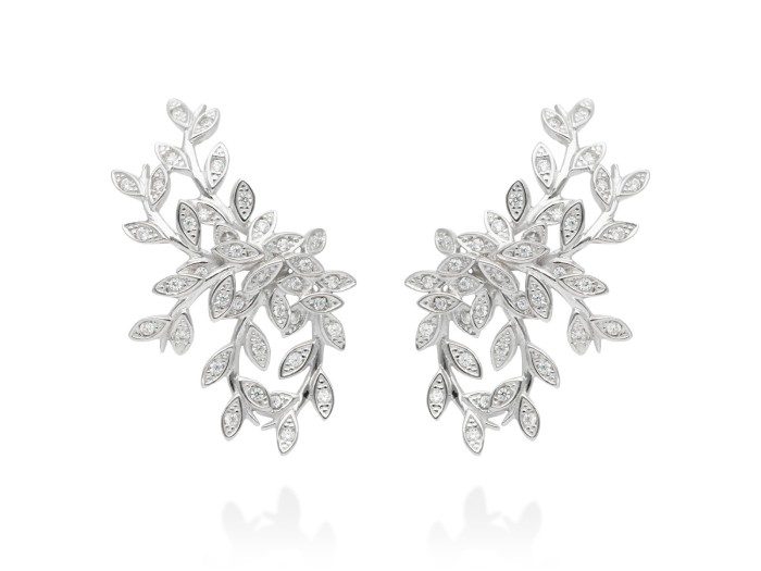 Ohrringe Chantilly Maxi  in silber