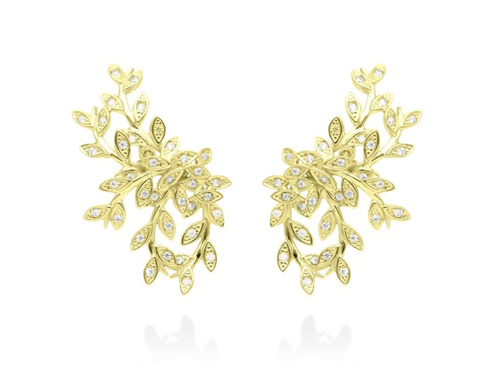 Ohrringe Chantilly Maxi  in silber