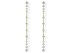Earrings CLAUDIA White in silver