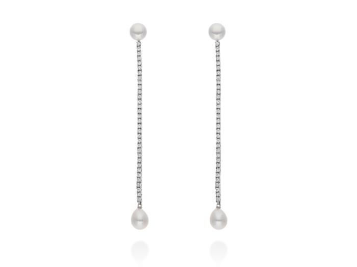 Earrings Rivere Perla  in silver