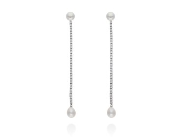 Earrings Rivere Perla  in silver