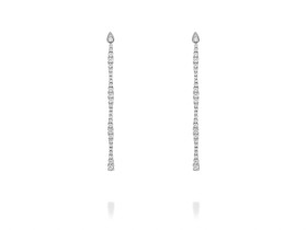 Earrings Riviere lágrima  in silver