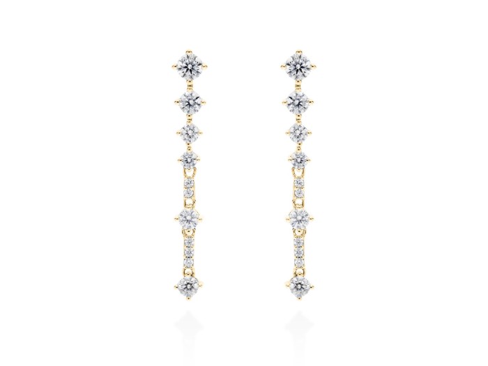 Earrings CLAUDIA White in silver