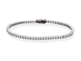 Pulsera de plata riviere