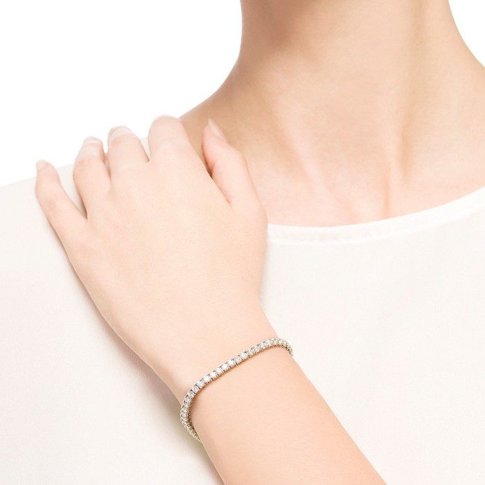 Pulsera de plata riviere