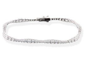 Pulsera de plata riviere serpiente