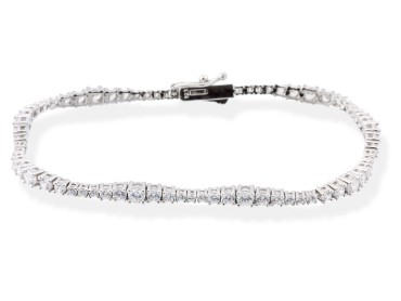 Pulsera de plata riviere serpiente