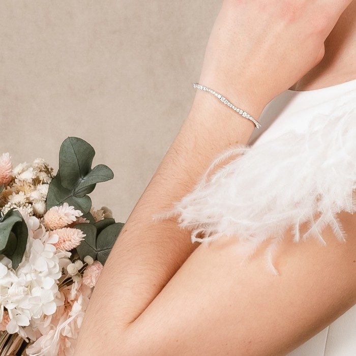 Pulsera de plata riviere serpiente