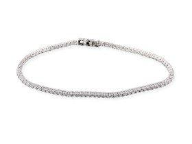 Pulsera de plata riviere fina
