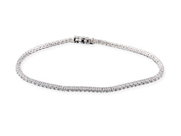 Pulsera de plata riviere fina